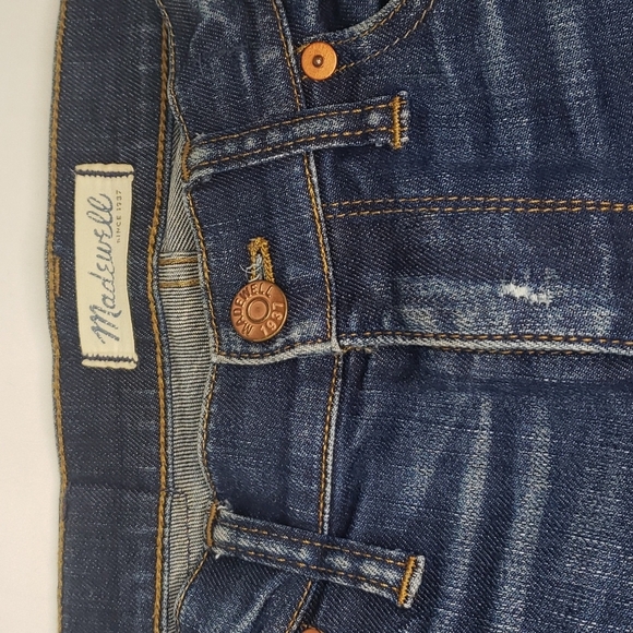 NWOT MADEWELL Skinny Skinny Mid Rise Lightly Distressed Tall Long - Picture 3 of 9